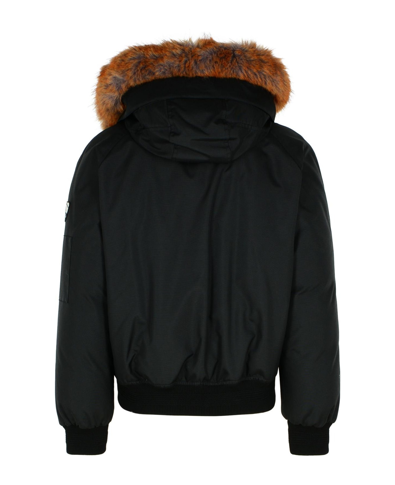 Black Nylon Bomber Jacket - 3