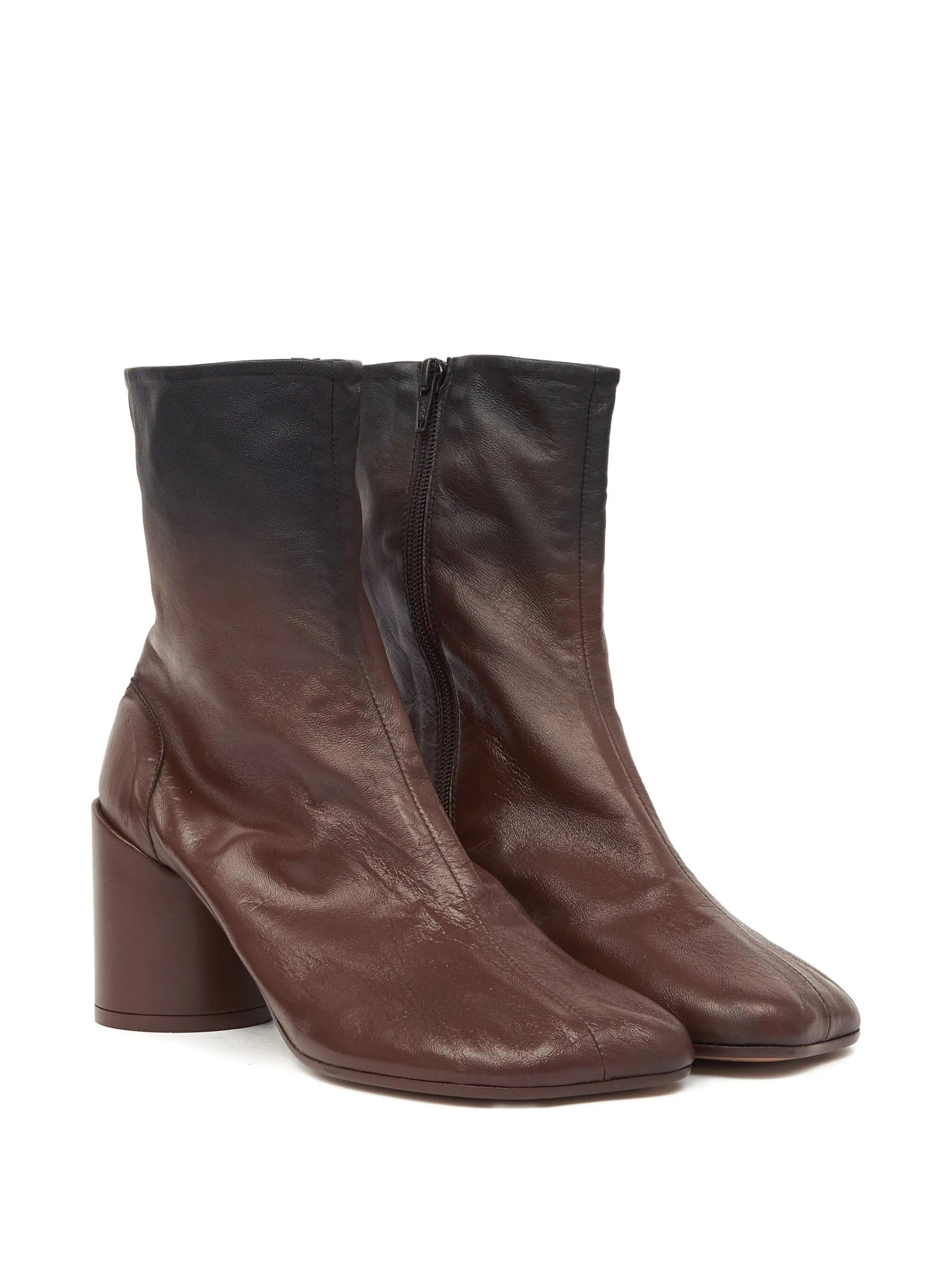 Mm6 Maison Margiela 90mm Leather Ankle Boots - 2