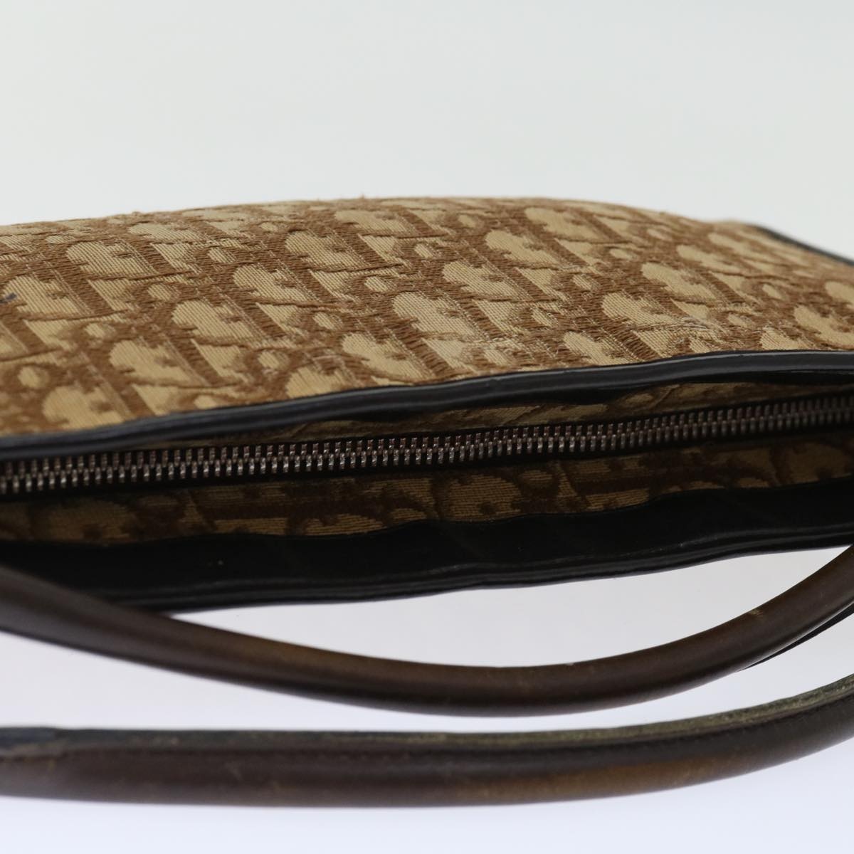 DIOR Trotter Canvas Hand Bag Canvas Brown - 6