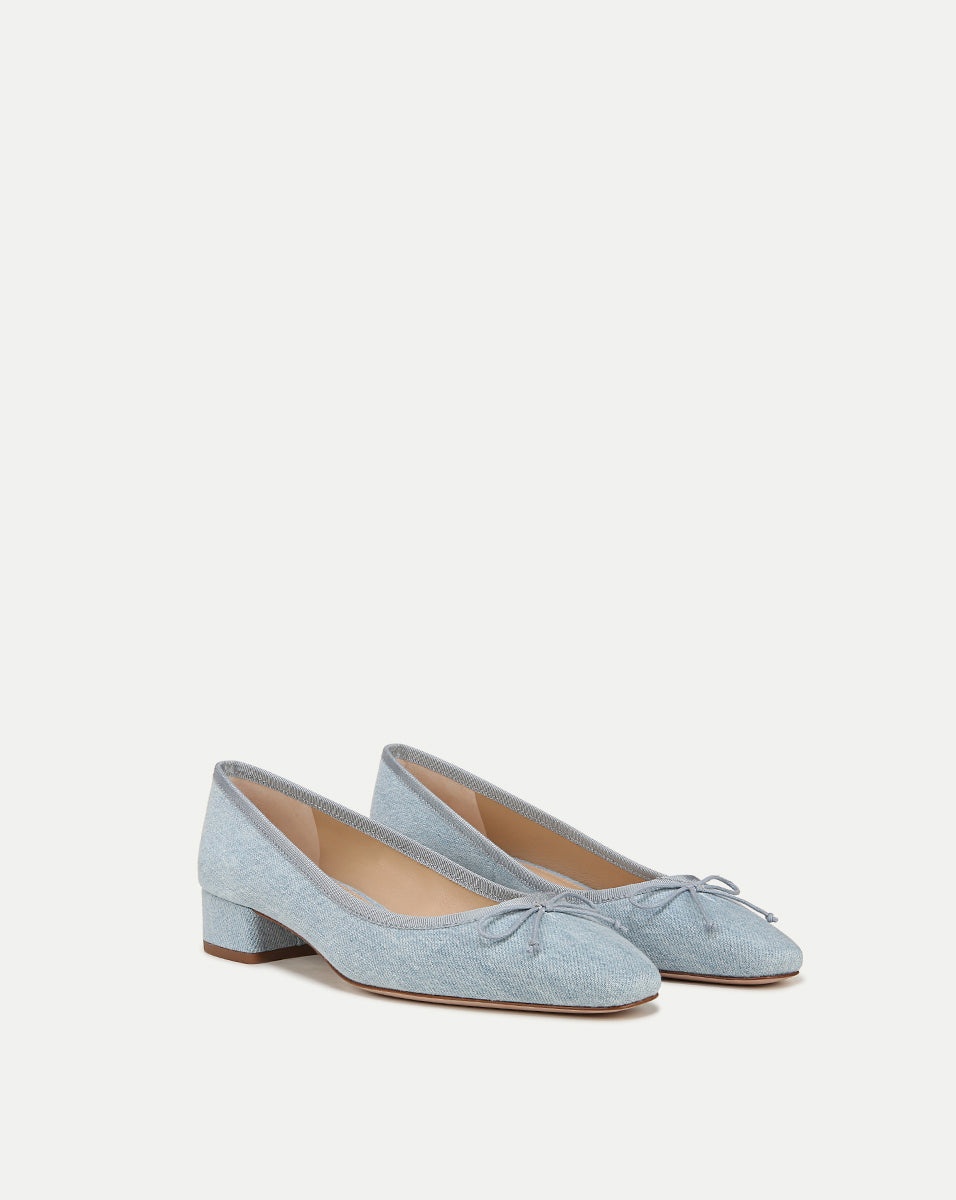 CECILE DENIM BALLET PUMP - 2