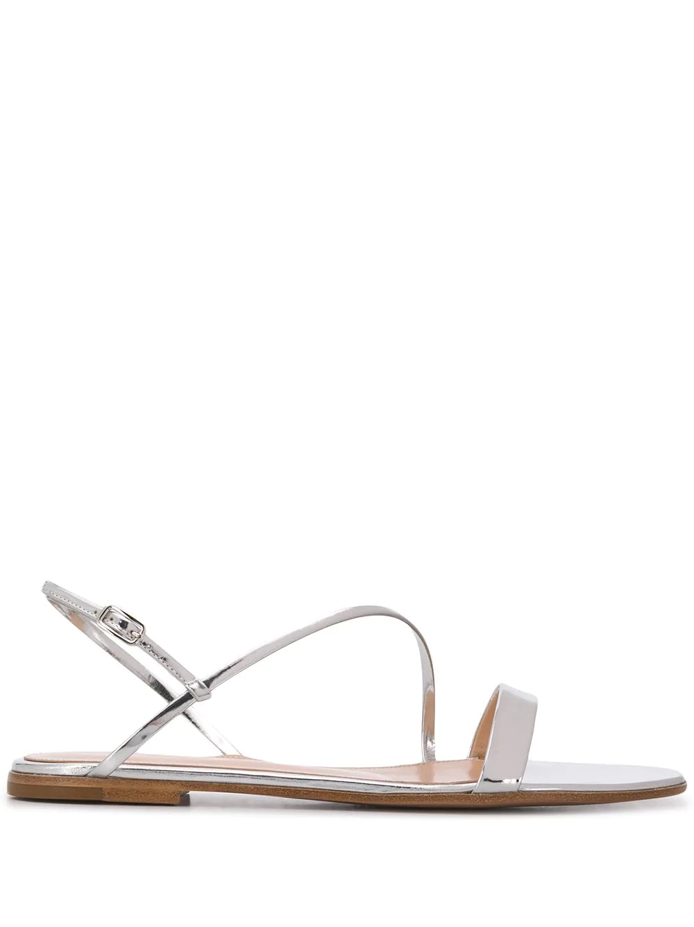 Manhattan metallic flat sandals - 1