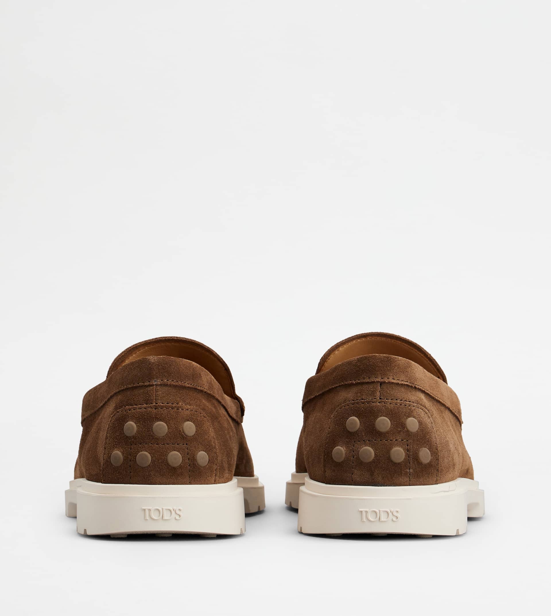SLIPPER LOAFERS IN SUEDE - BROWN - 3