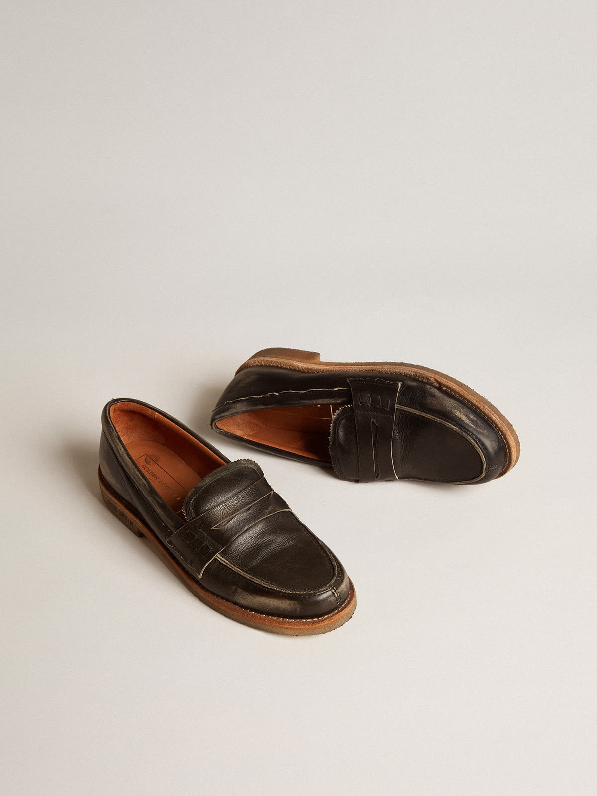 Women’s Jerry loafer in black leather - 2