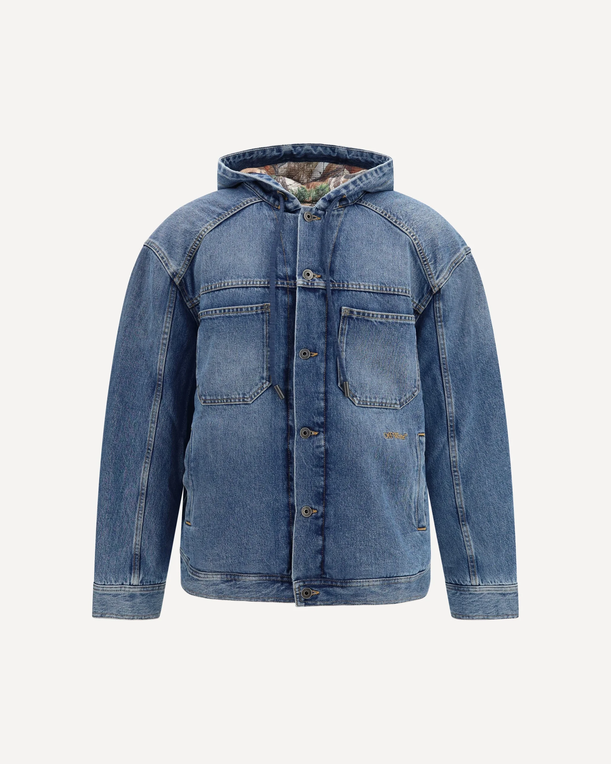 Bookish padded denim Jacket - 1