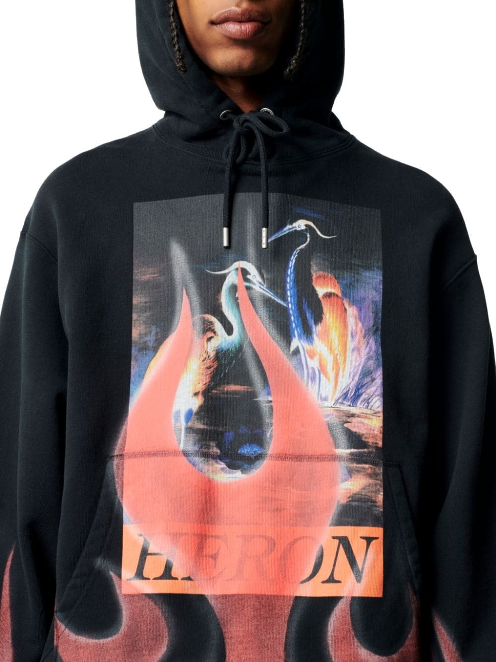 Heron Times Flames Hoodie - 5
