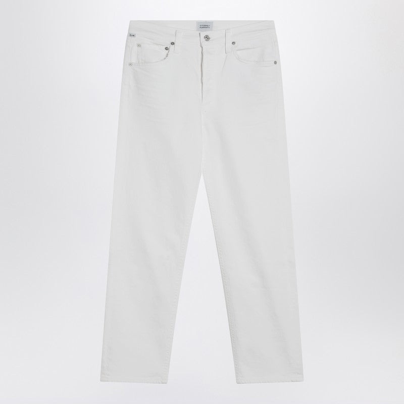 WHITE DENIM ZURIE JEANS - 1