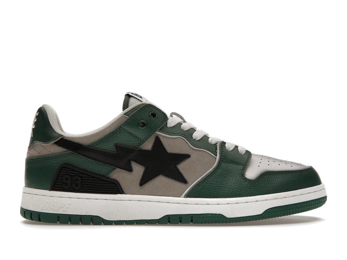 A Bathing Ape Bape SK8 Sta Green Grey - 1