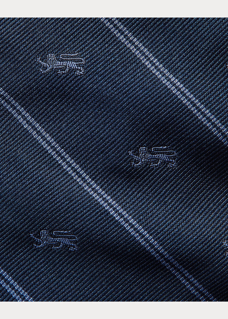 Striped Silk Repp Club Tie 3