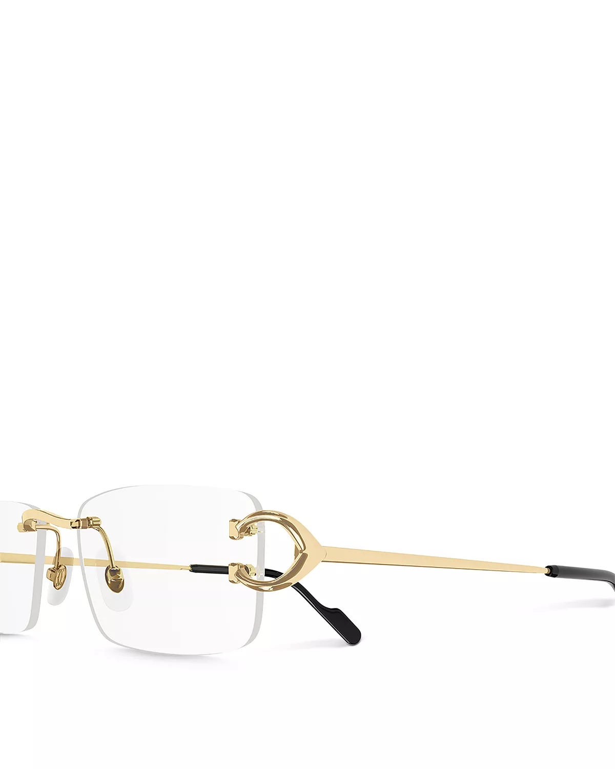 Signature C 24K Gold Plated Rimless Square Eyeglasses, 56mm - 3