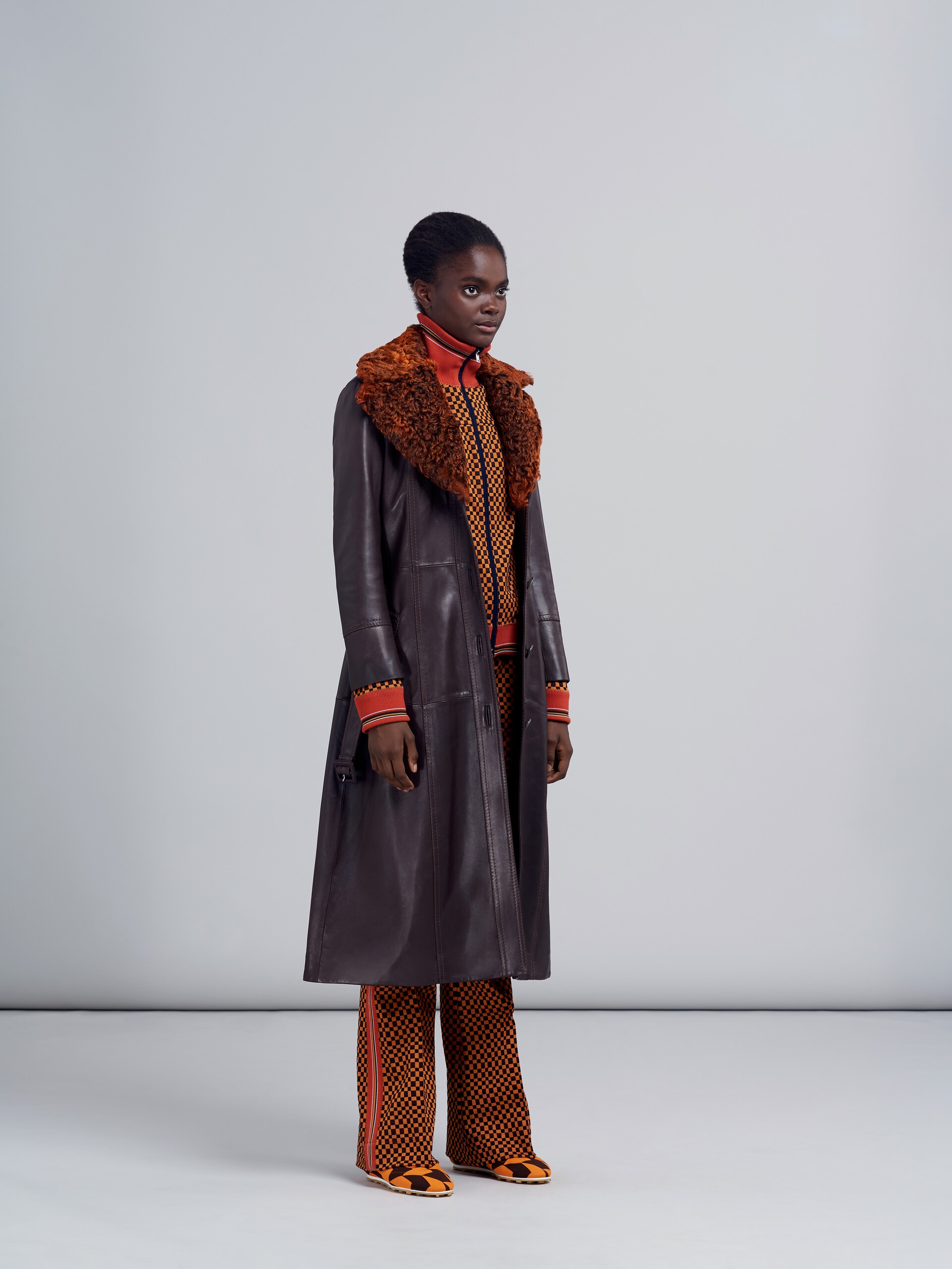 NATURAL NAPPA LEATHER COAT - 6