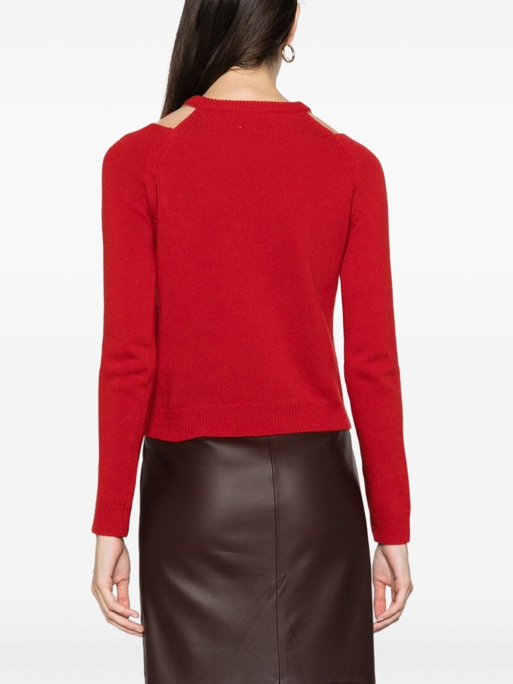 bow virgin-wool jumper - 4