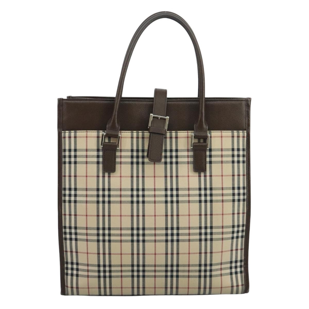 Burberry Nova Check Tote Bag Canvas Beige - 2