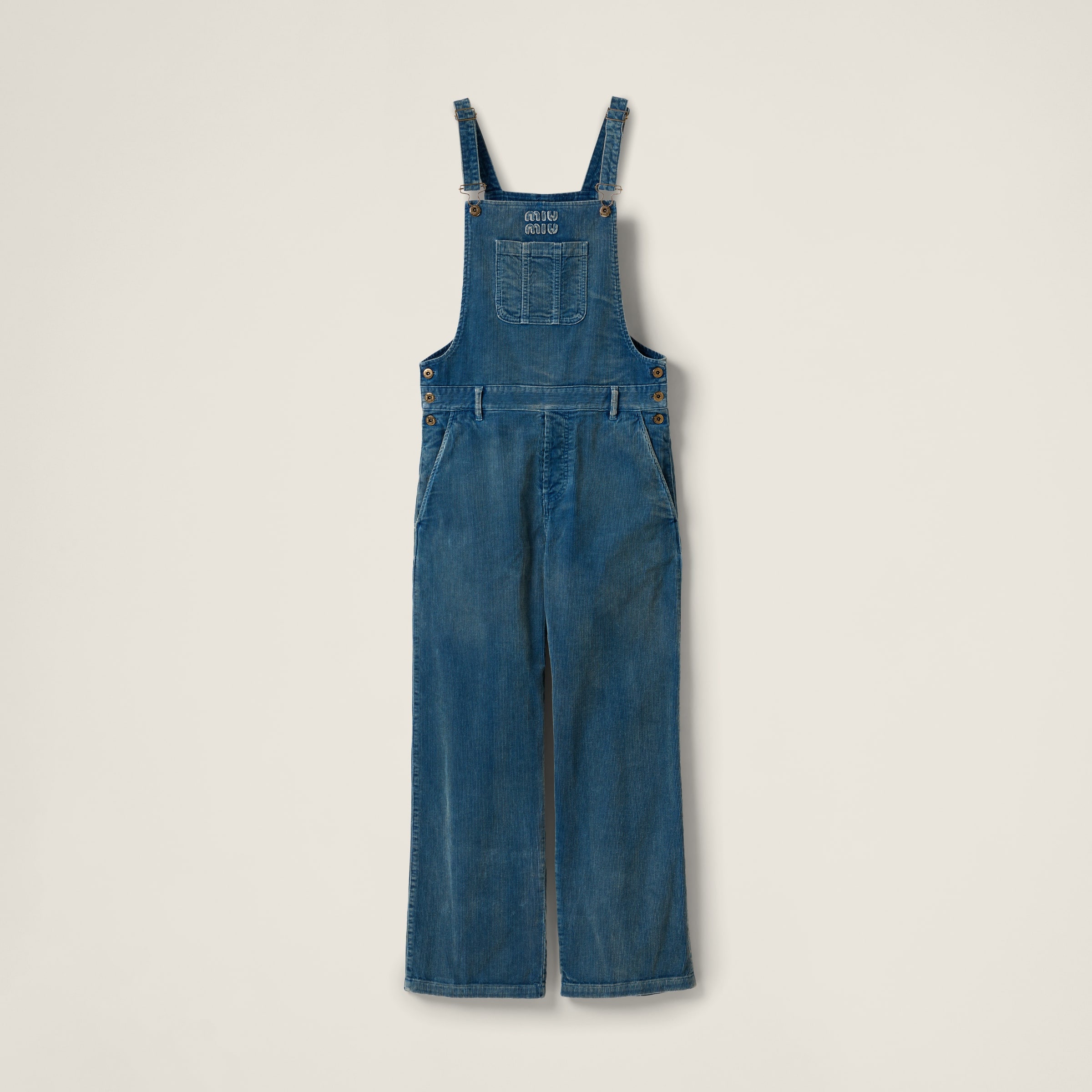 Washed corduroy jumpsuit - 1