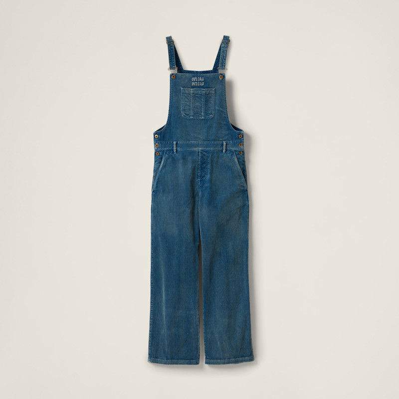 Washed corduroy jumpsuit 1