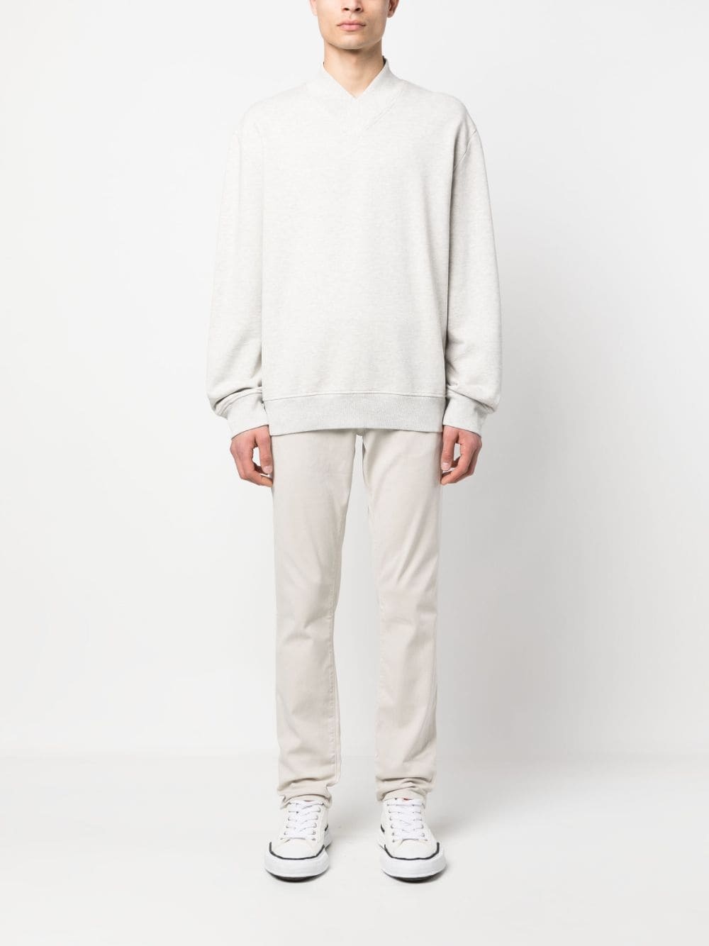 straight-leg chino trousers - 2