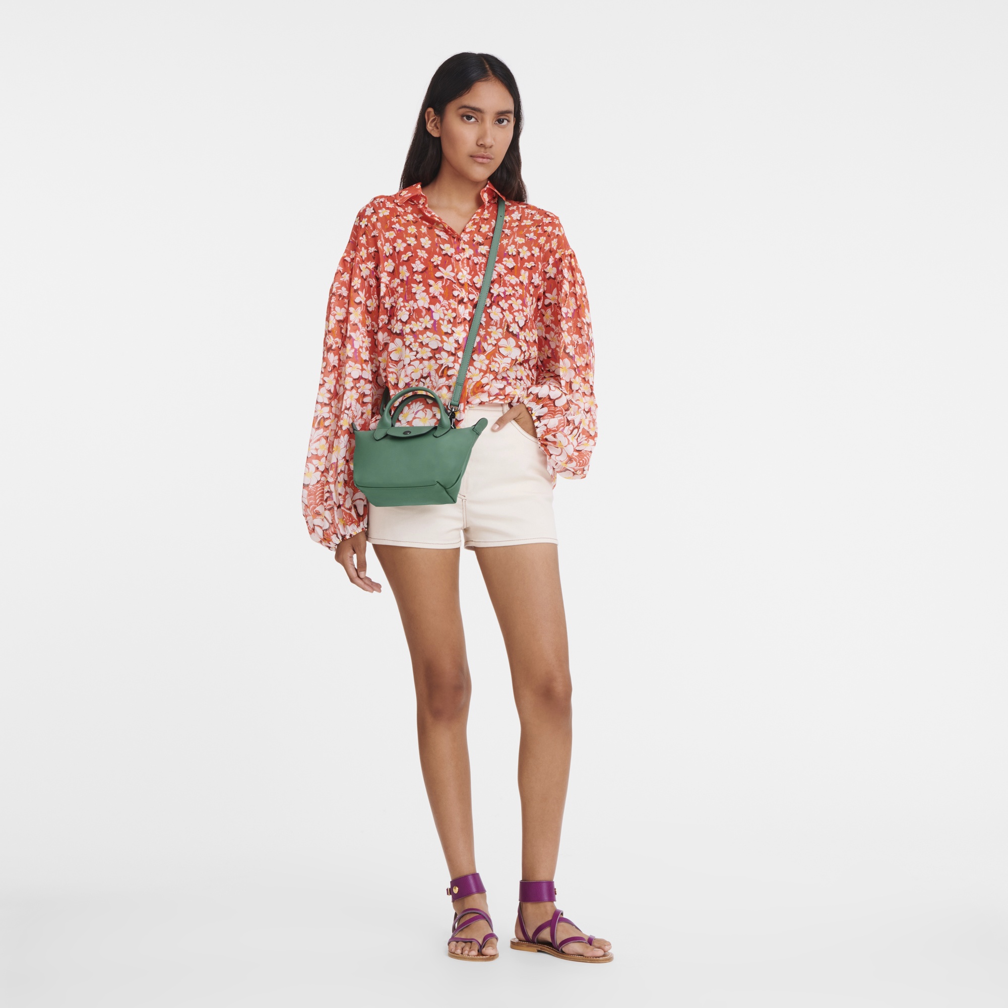 Le Pliage Xtra XS Handbag Sage - Leather - 2