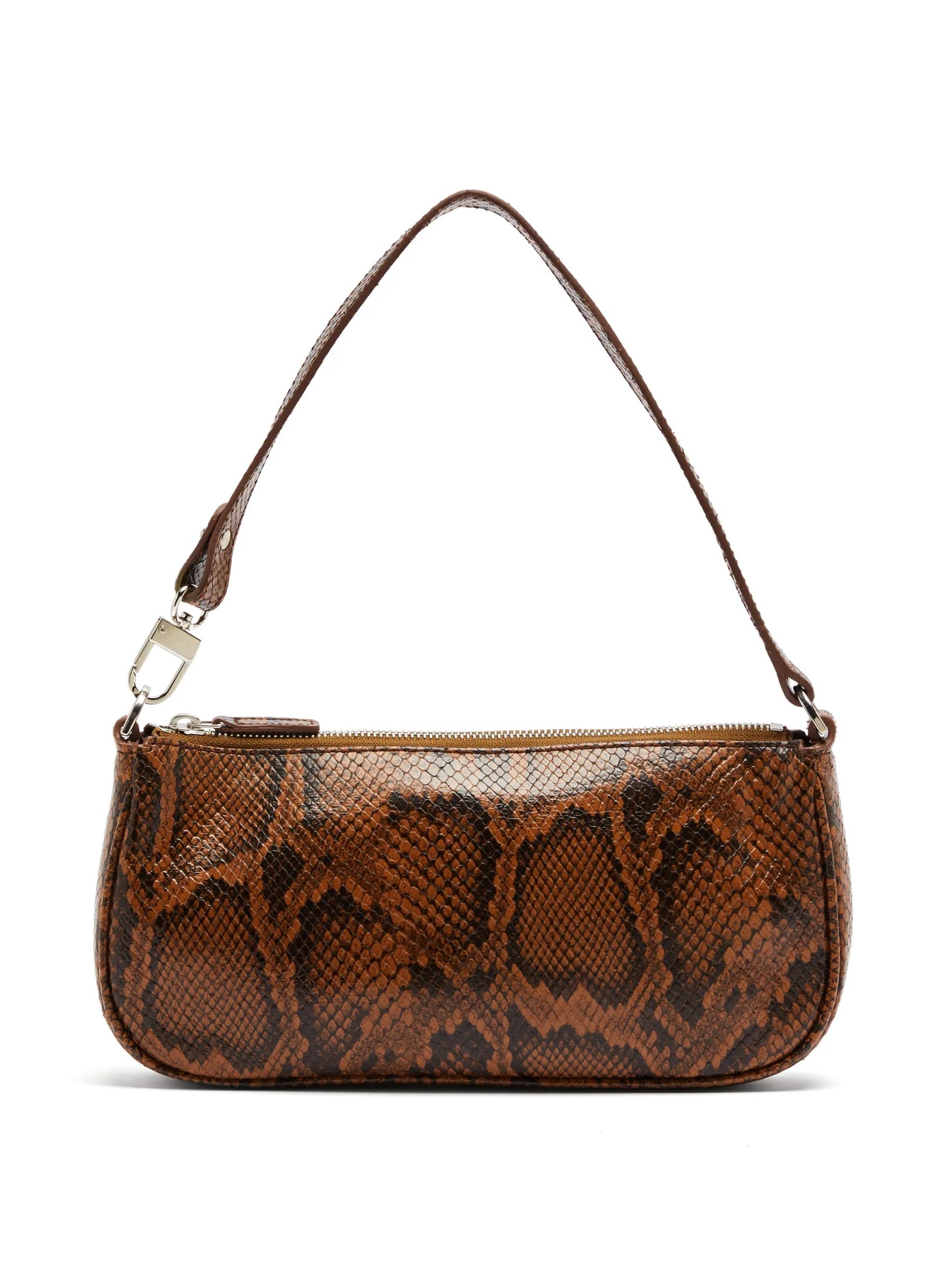 Rachel snake-effect leather shoulder bag - 1