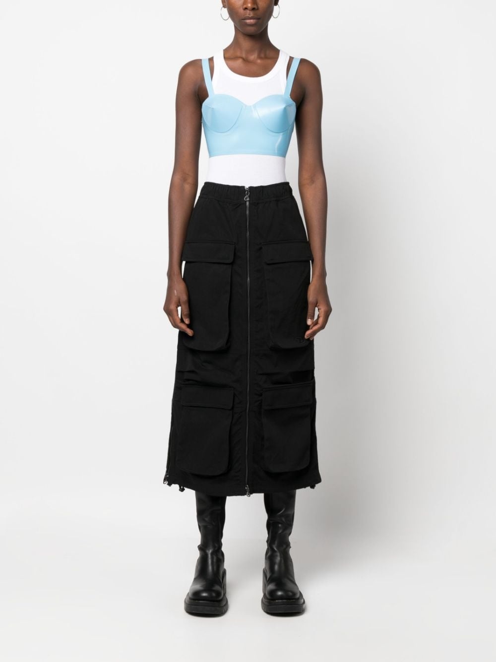 rubber cropped top - 2