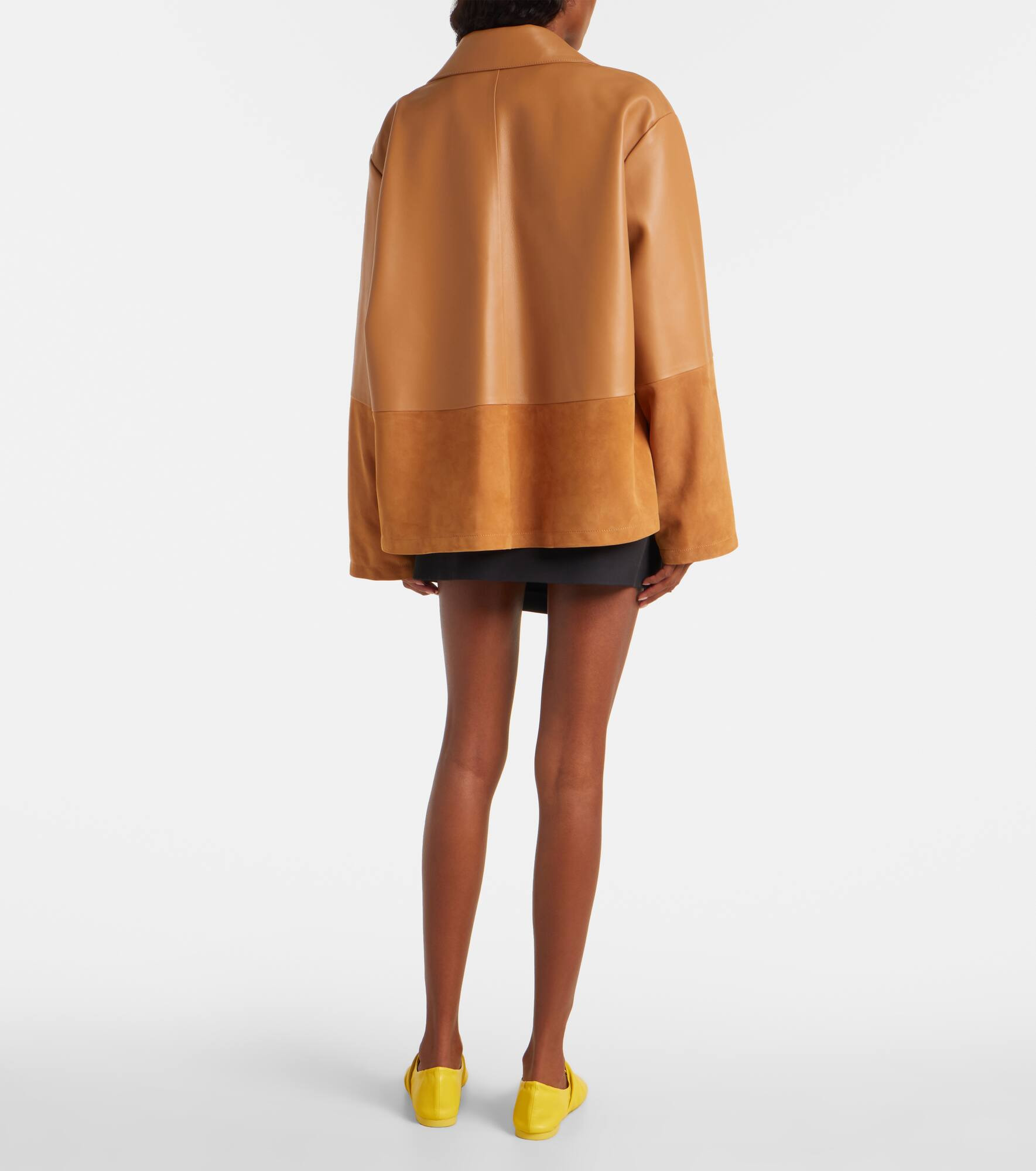 Pyjama leather and suede jacket - 3