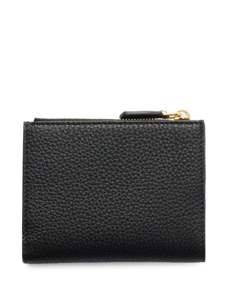 Prada small textured leather wallet outlook