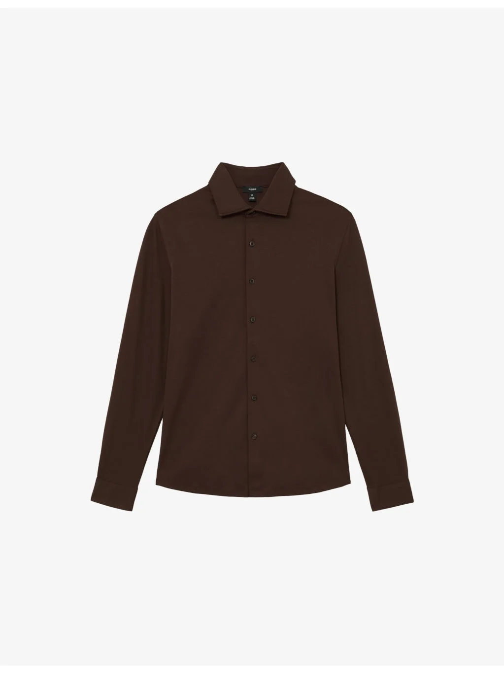 Duke Cutaway-Collar Cotton-Jersey Shirt - 1