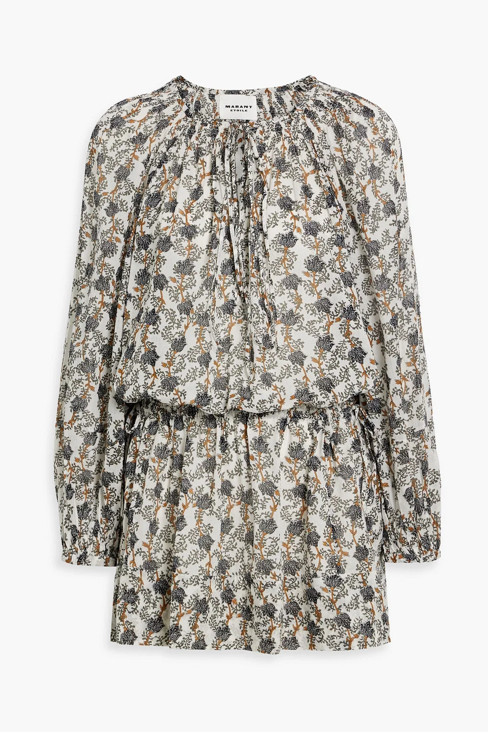 Parsley floral-print cotton-voile mini dress - 1