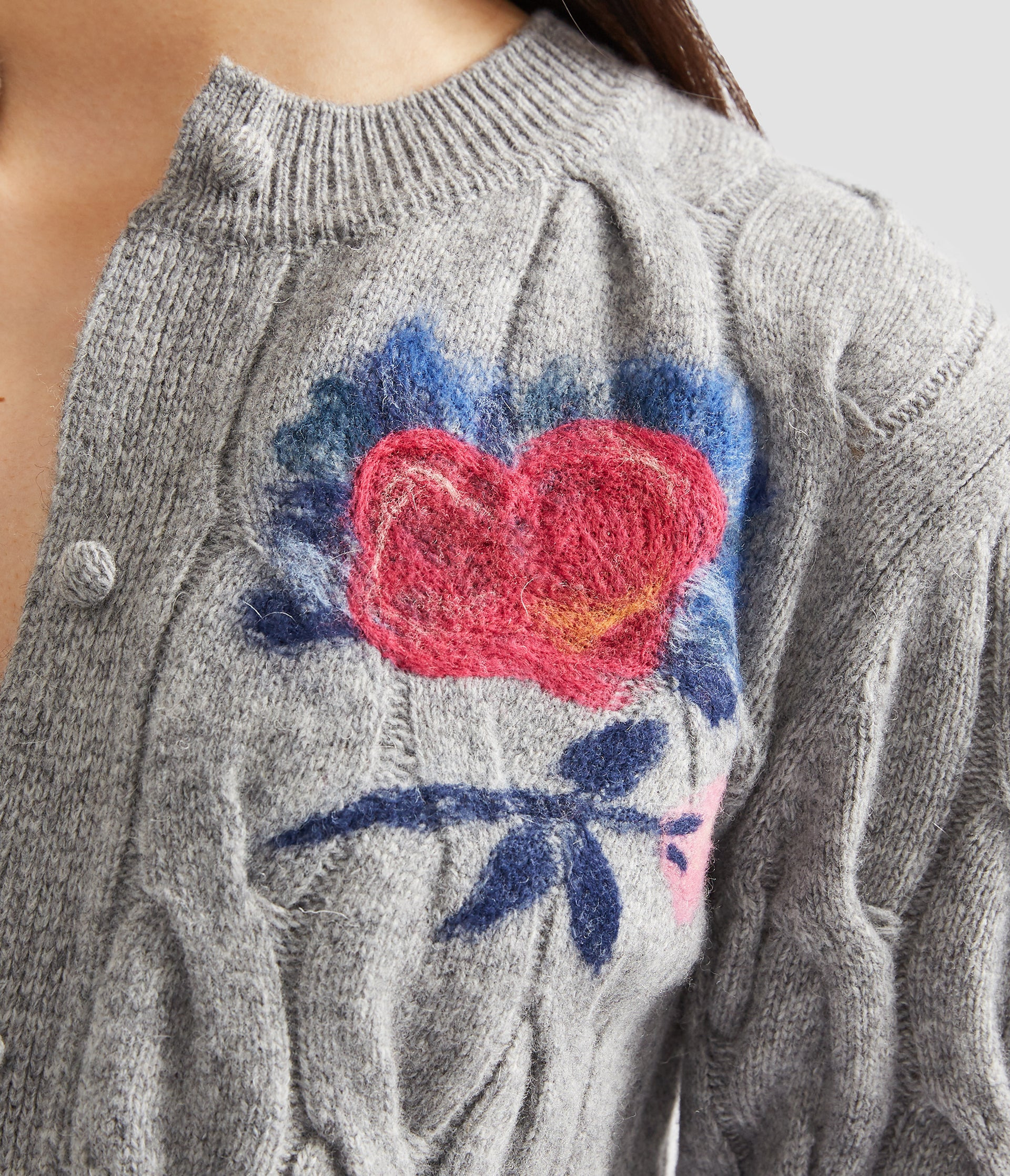 CREW NECK CARDIGAN - 6