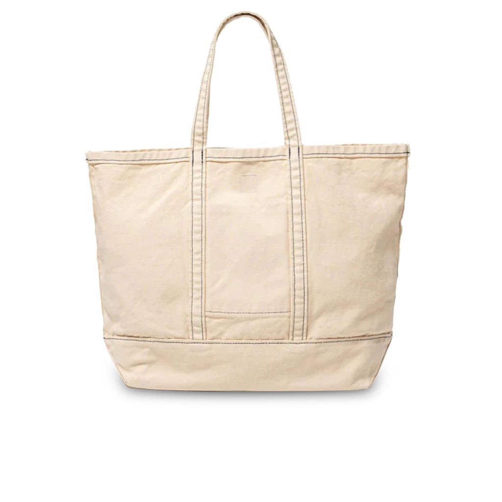 GARMENT DYED TOTE BAG - WHITE - 2