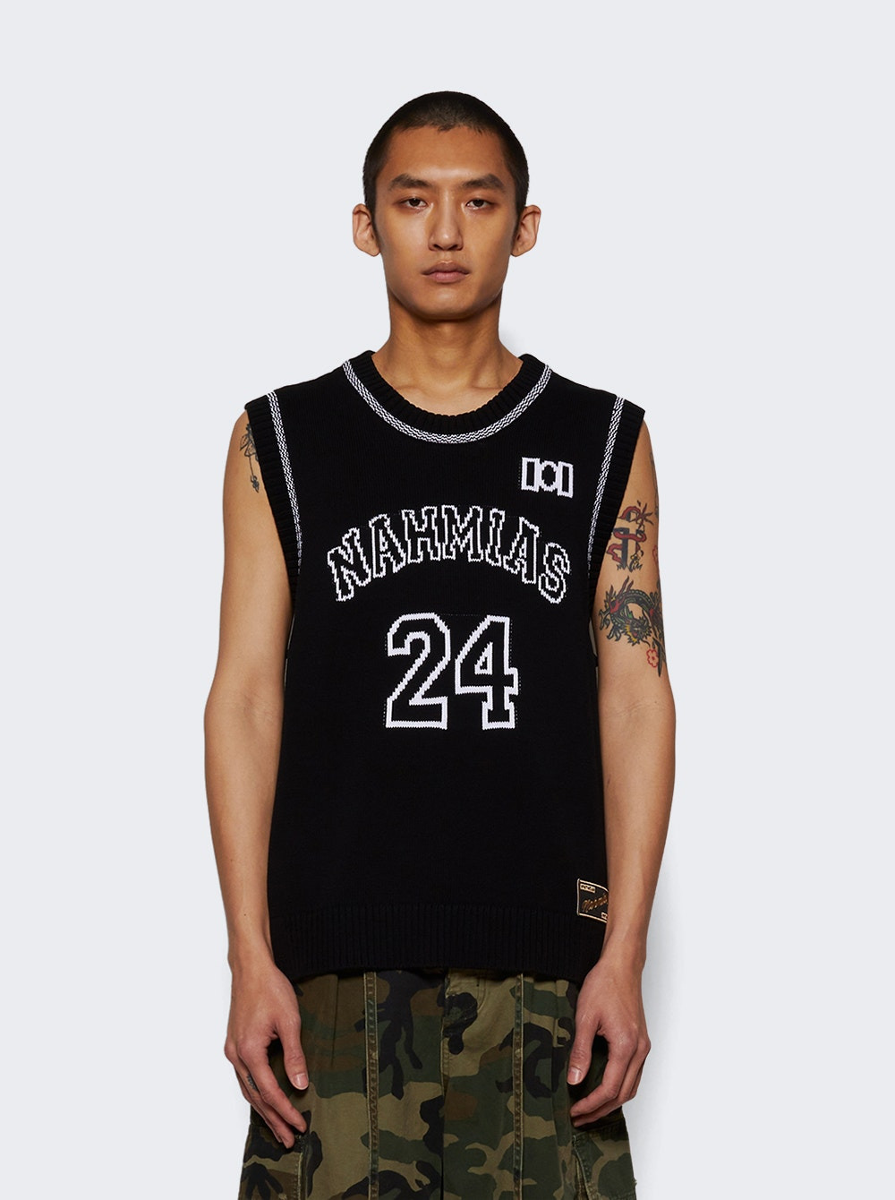 Knit 24 Basketball Jersey Black - 2