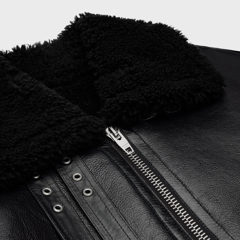 bomber jacket in shearling 3