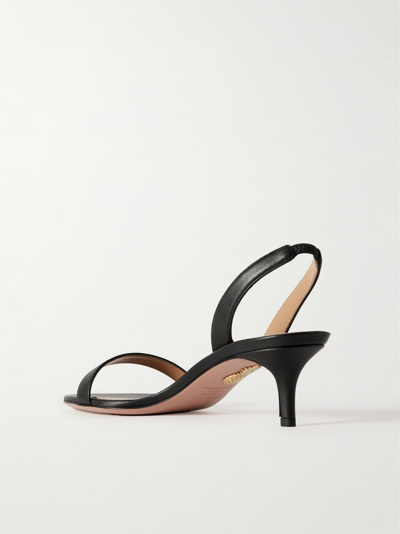 So Nude 50 leather slingback sandals Black - 3