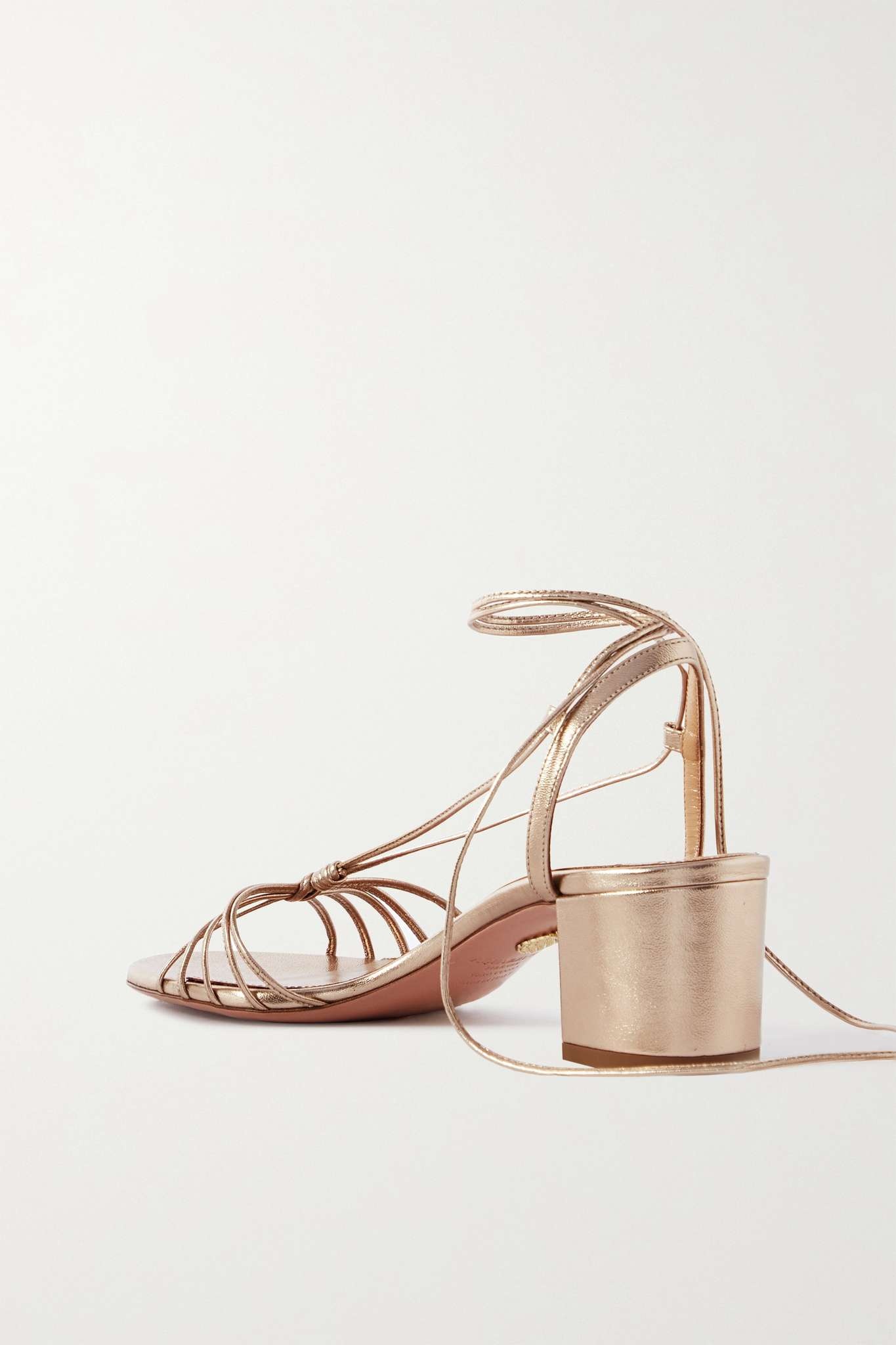 Whisper 50 metallic leather sandals - 3