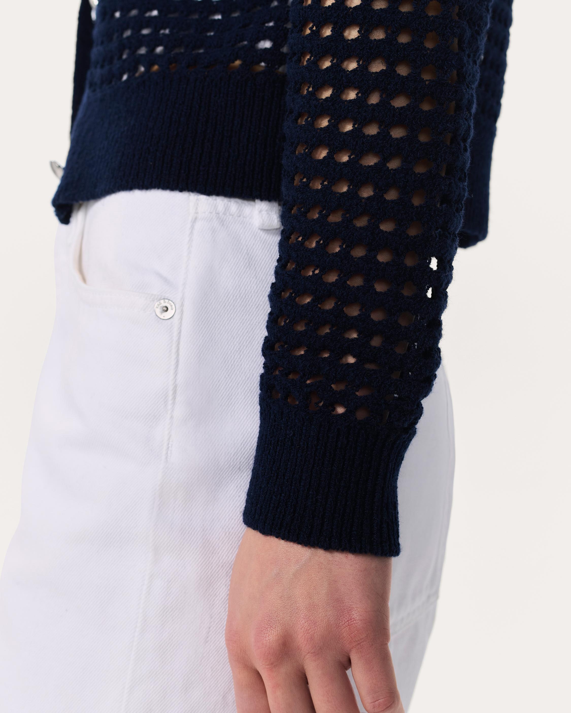 Ezra Open-Knit Cardigan - 6