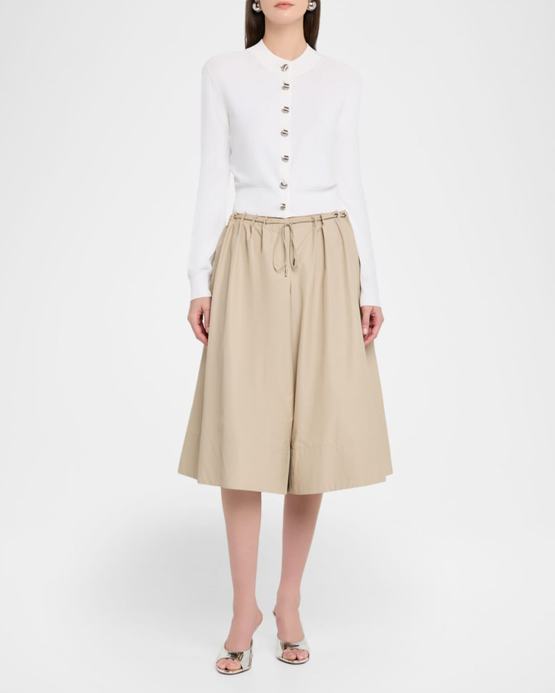 BRANDON MAXWELL Aubrey Crewneck Cardigan outlook
