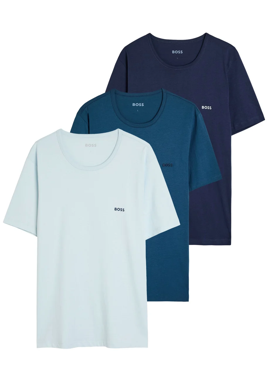 Boss Classic Logo-embroidered Cotton T-shirt - 1