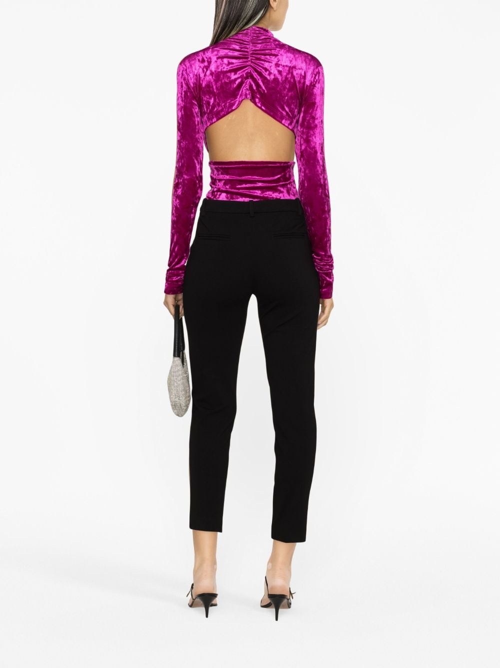 slim-fit tailored trousers - 3