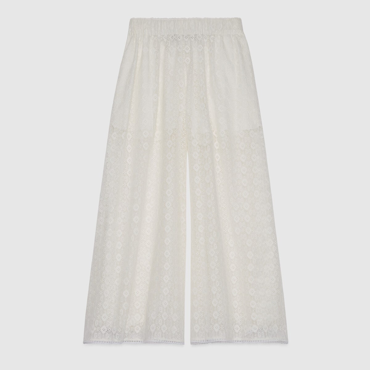 GG floral lace wide leg pant - 1