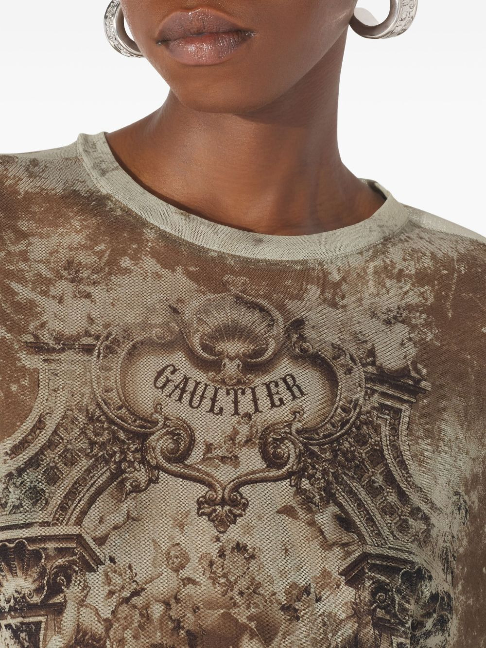 medallion-print long-sleeved T-shirt - 5