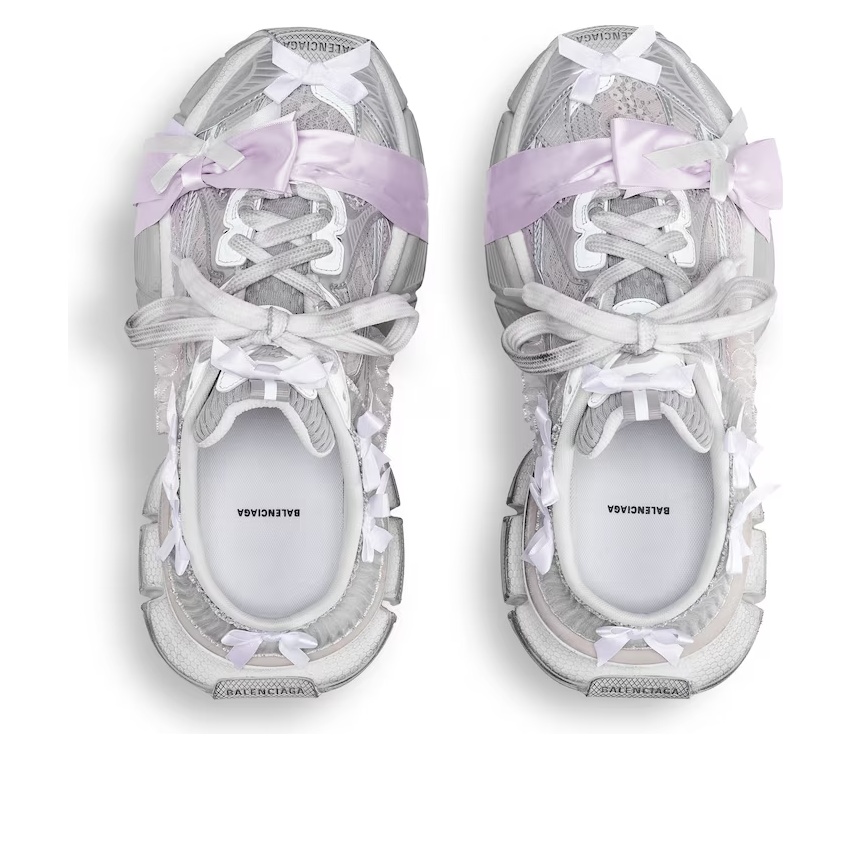 (WMNS) Balenciaga 3xl Lace Mule in 'White Light Pink' 825468WXLMC9050 - 2