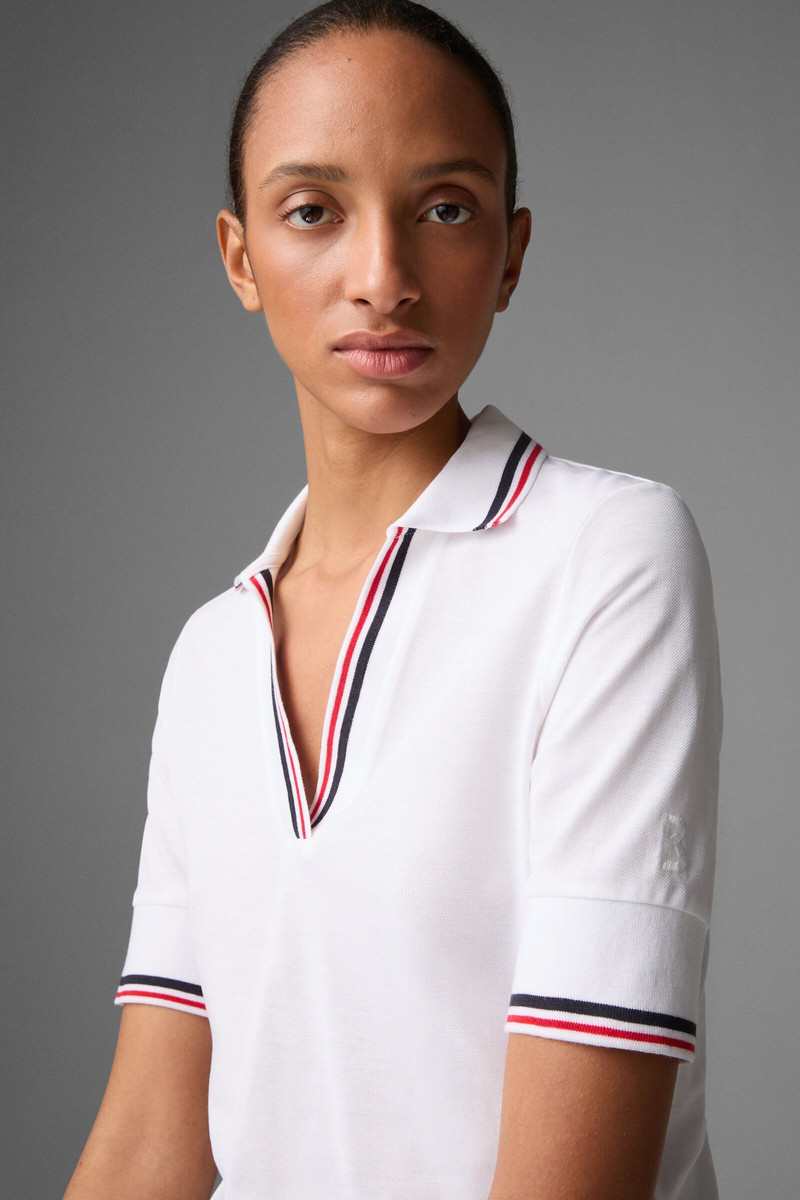 Elonie Functional polo shirt in White 4