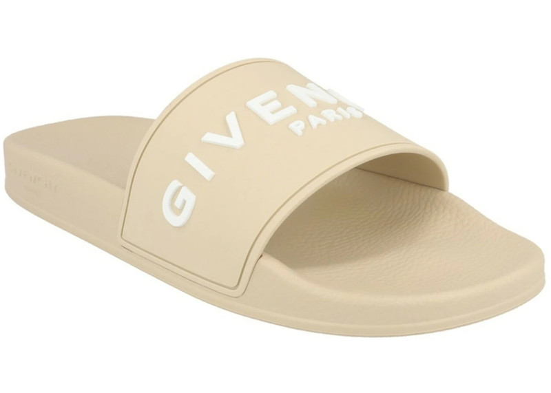 Givenchy Givenchy Logo Signature Slides Beige outlook