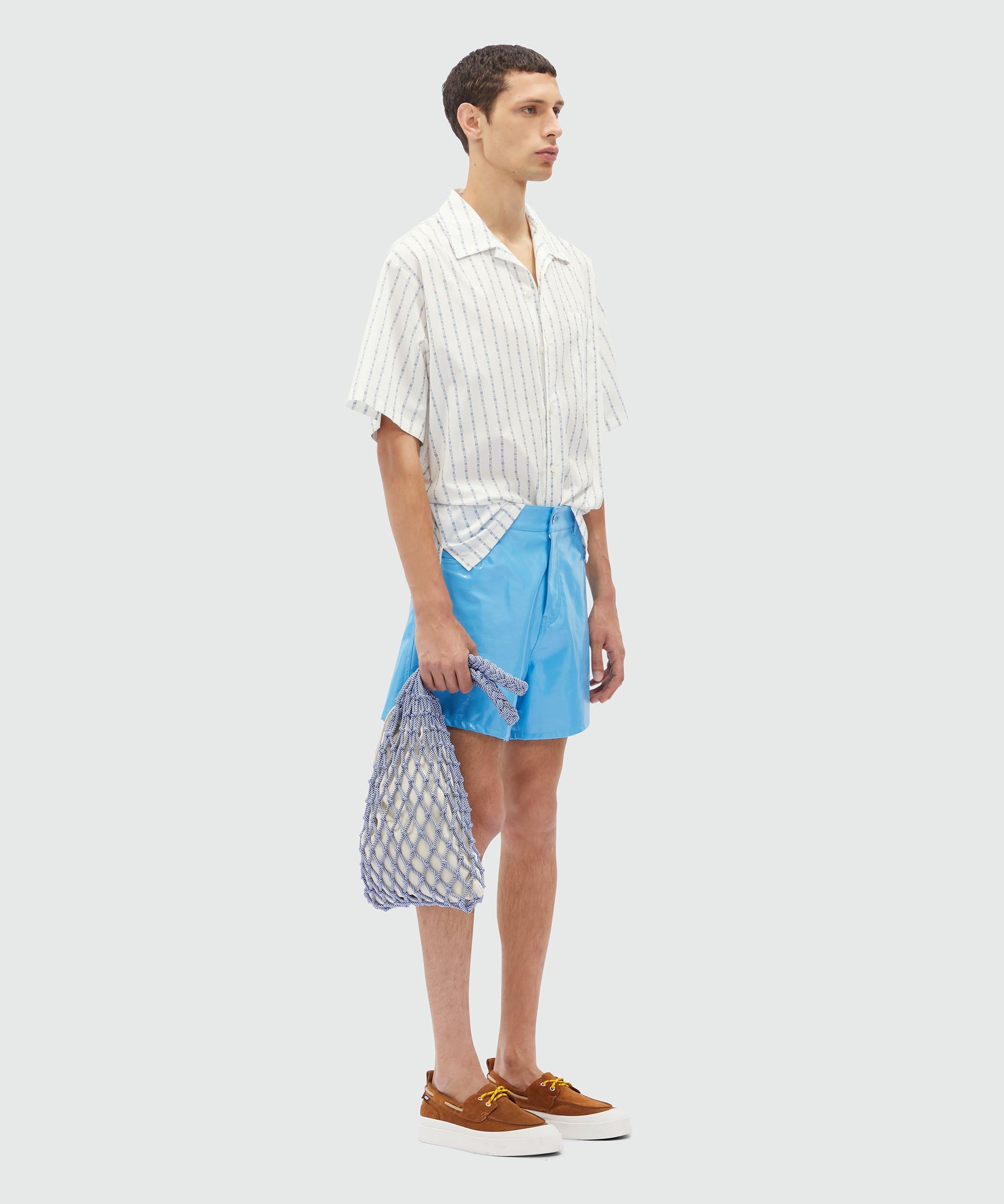 "TheMwave" striped poplin shirt - 4