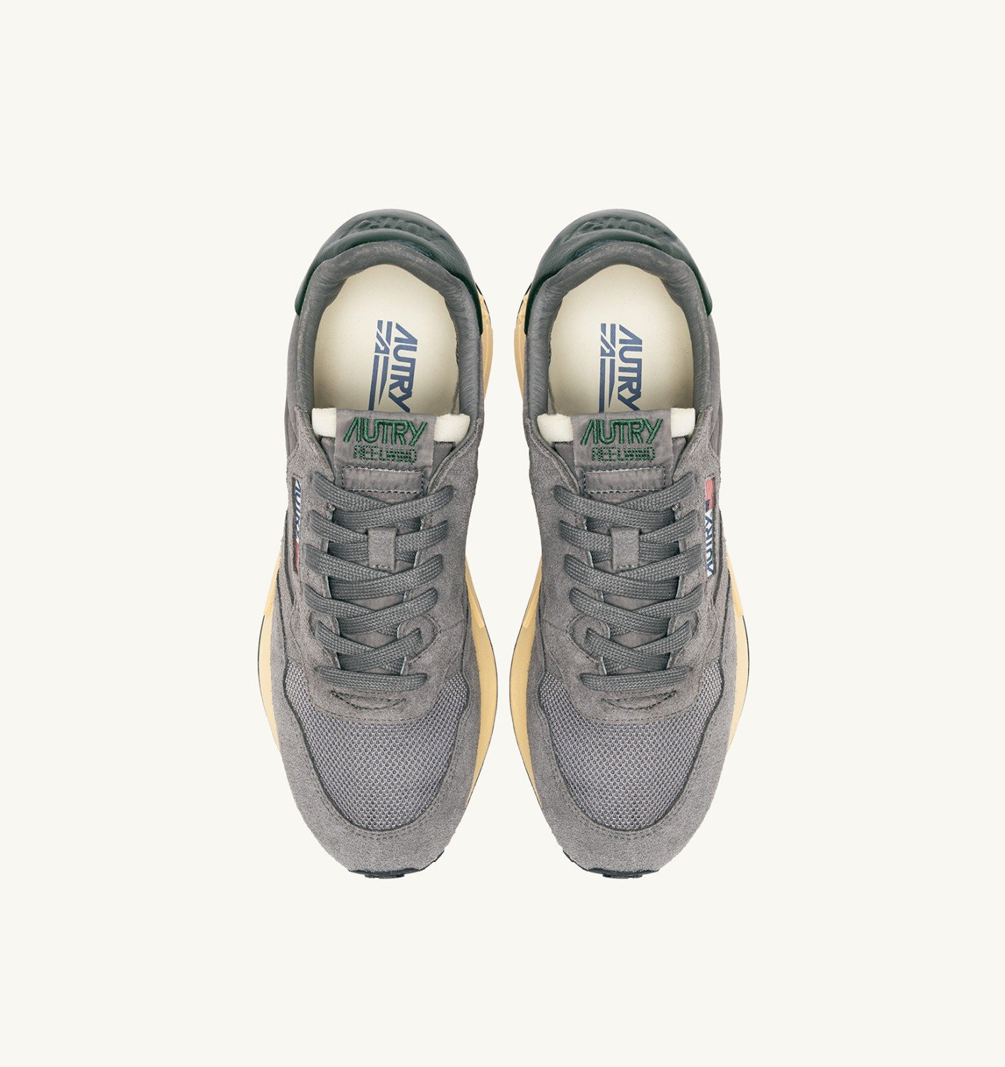 REELWIND LOW SNEAKERS IN NYLON SUEDE AND LEATHER COLOR MOUNTAIN AND NIGHT OWL - 5