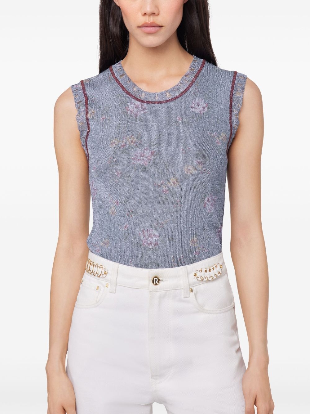 floral-print tank top - 5