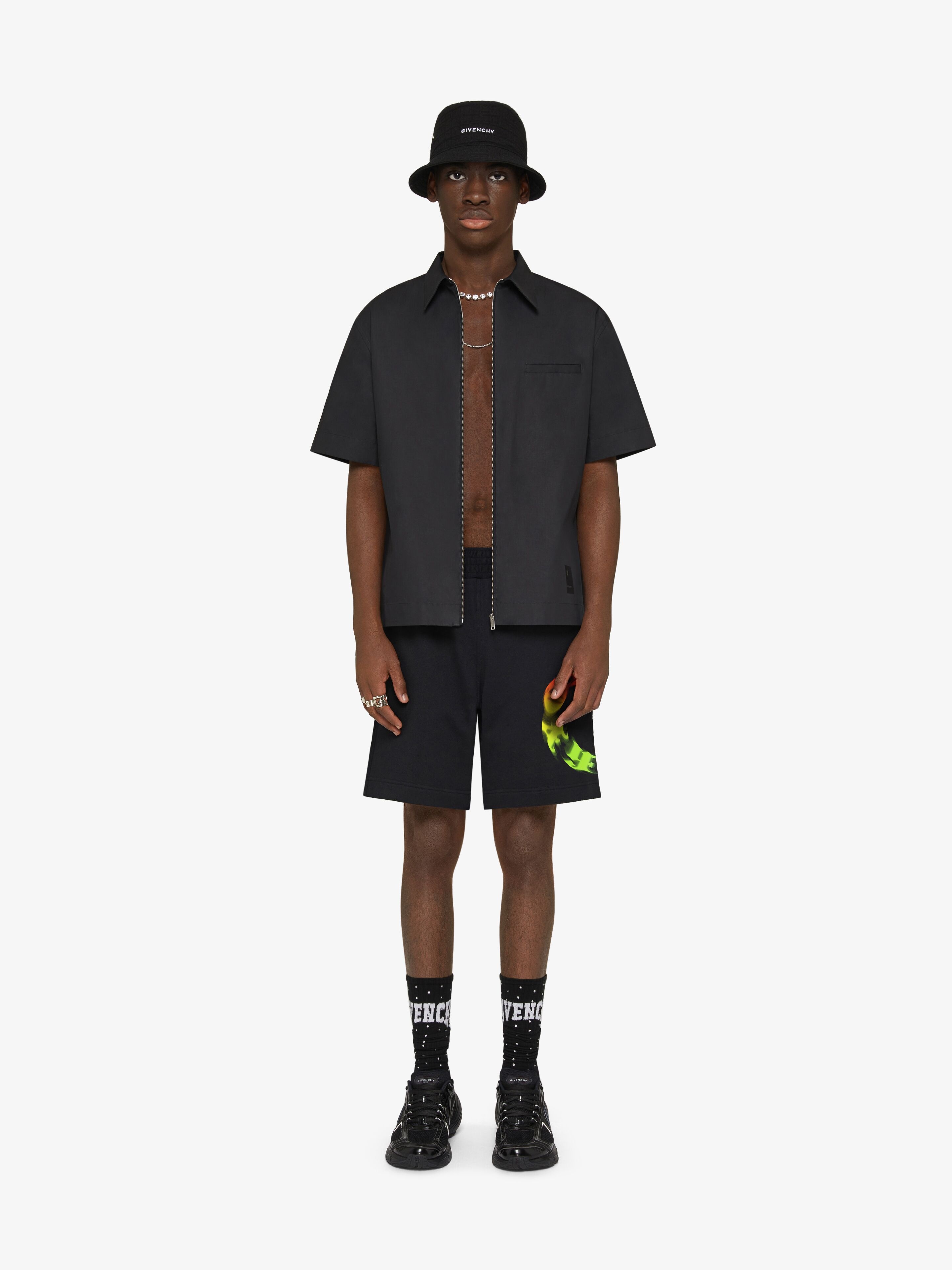 BERMUDA SHORTS IN FELPA WITH GIVENCHY CIRCLE PRINT - 2