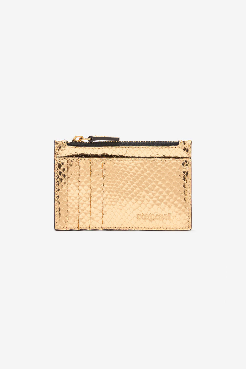 Metallic Snake-Scale Card Holder - 1