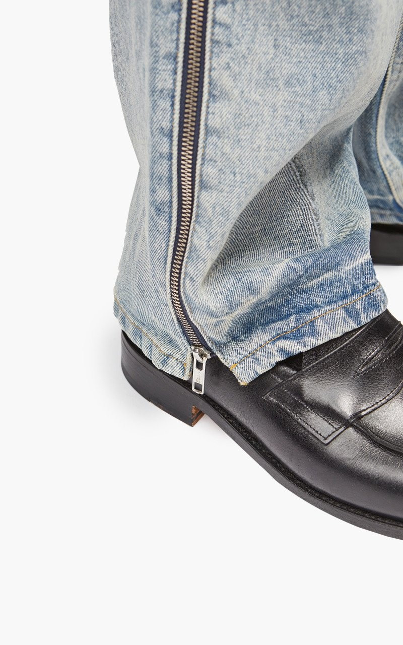 SIDE ZIP JEAN DIRTY BLUE WASH 7