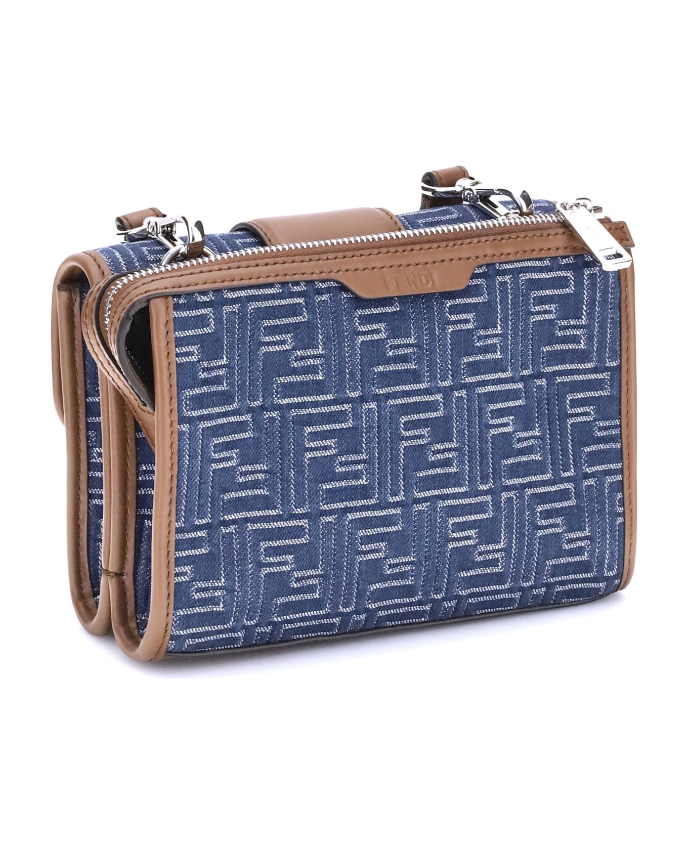 Baguette Denim Shoulder Bag - 3