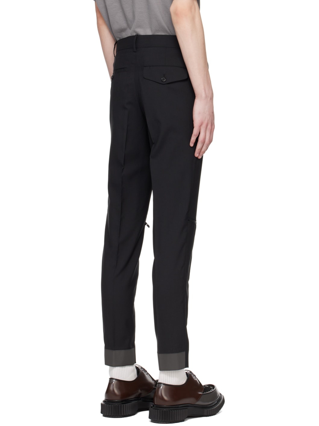 Black O-Ring Trousers - 3
