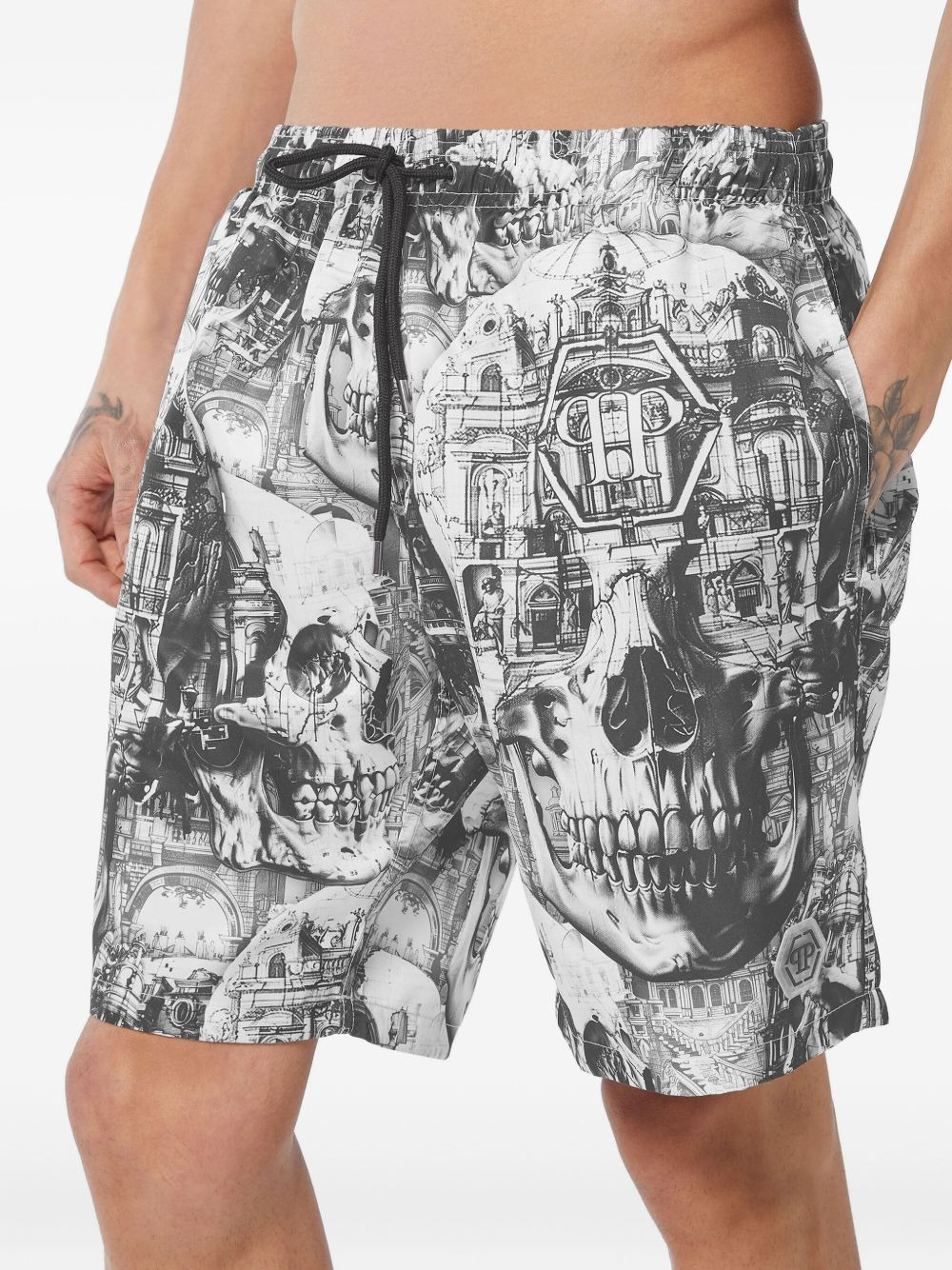 graphic-print swim shorts - 2